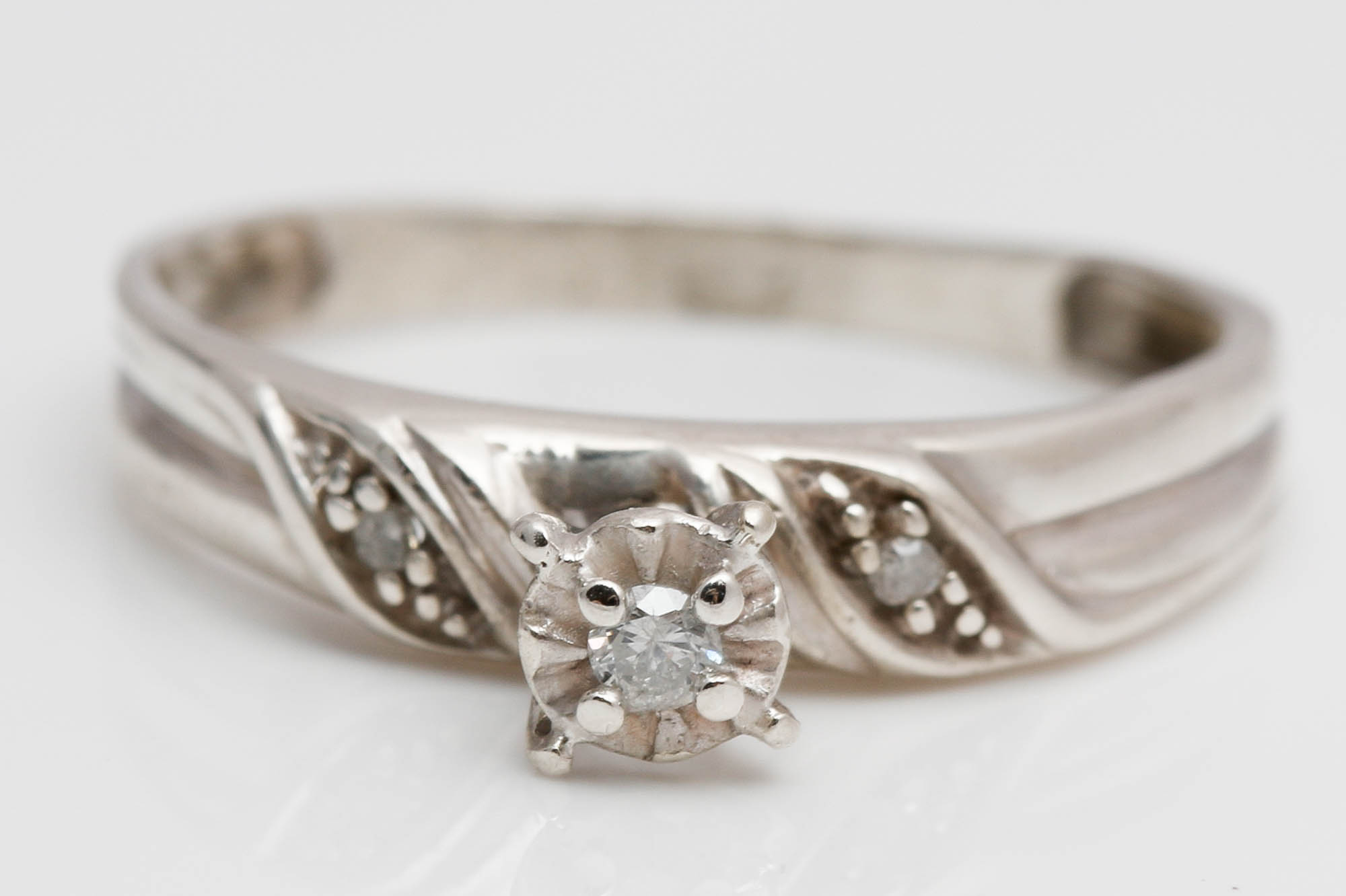 Sterling Silver Diamond Rings