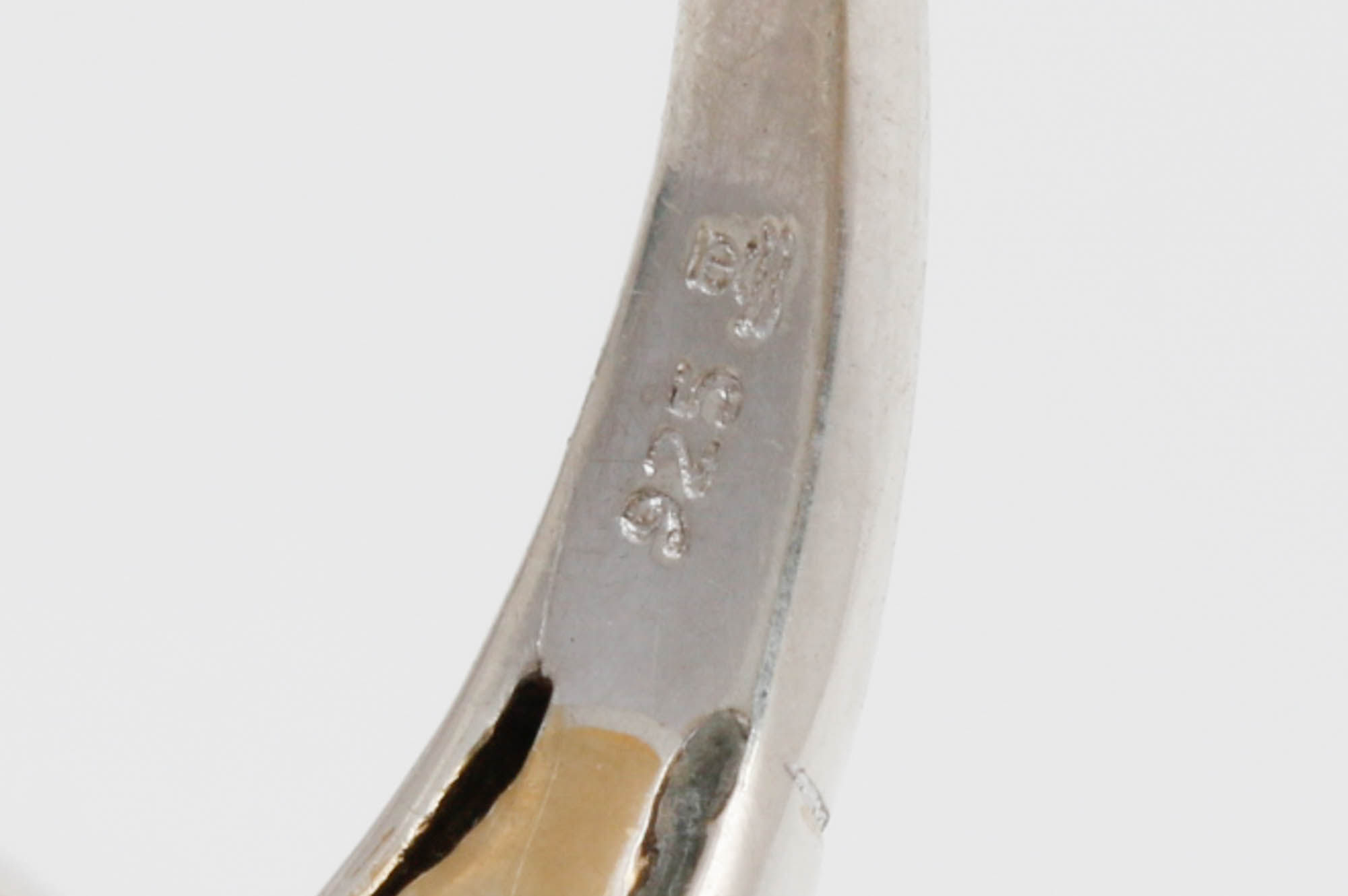 Sterling Silver Vermeil Diamond Ring