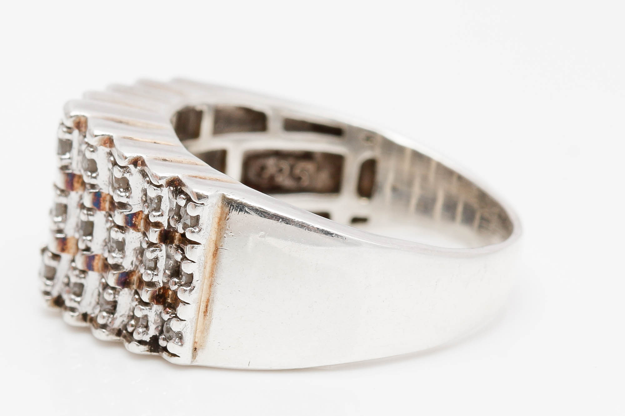 Sterling Silver 0.50 CTW Diamond Ring