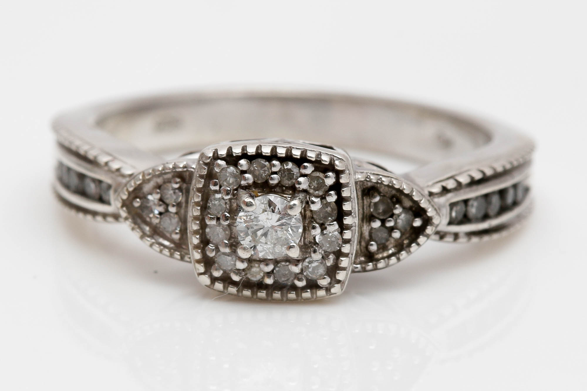 Sterling Silver Diamond Rings