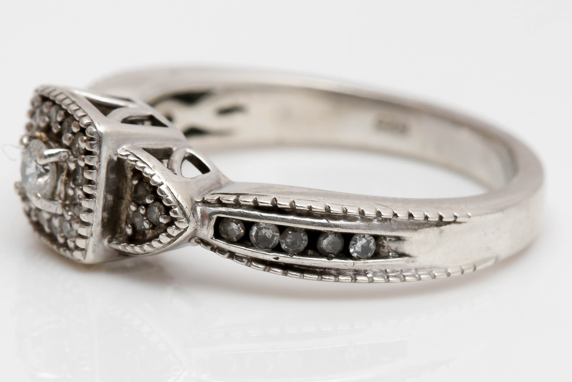 Sterling Silver Diamond Rings