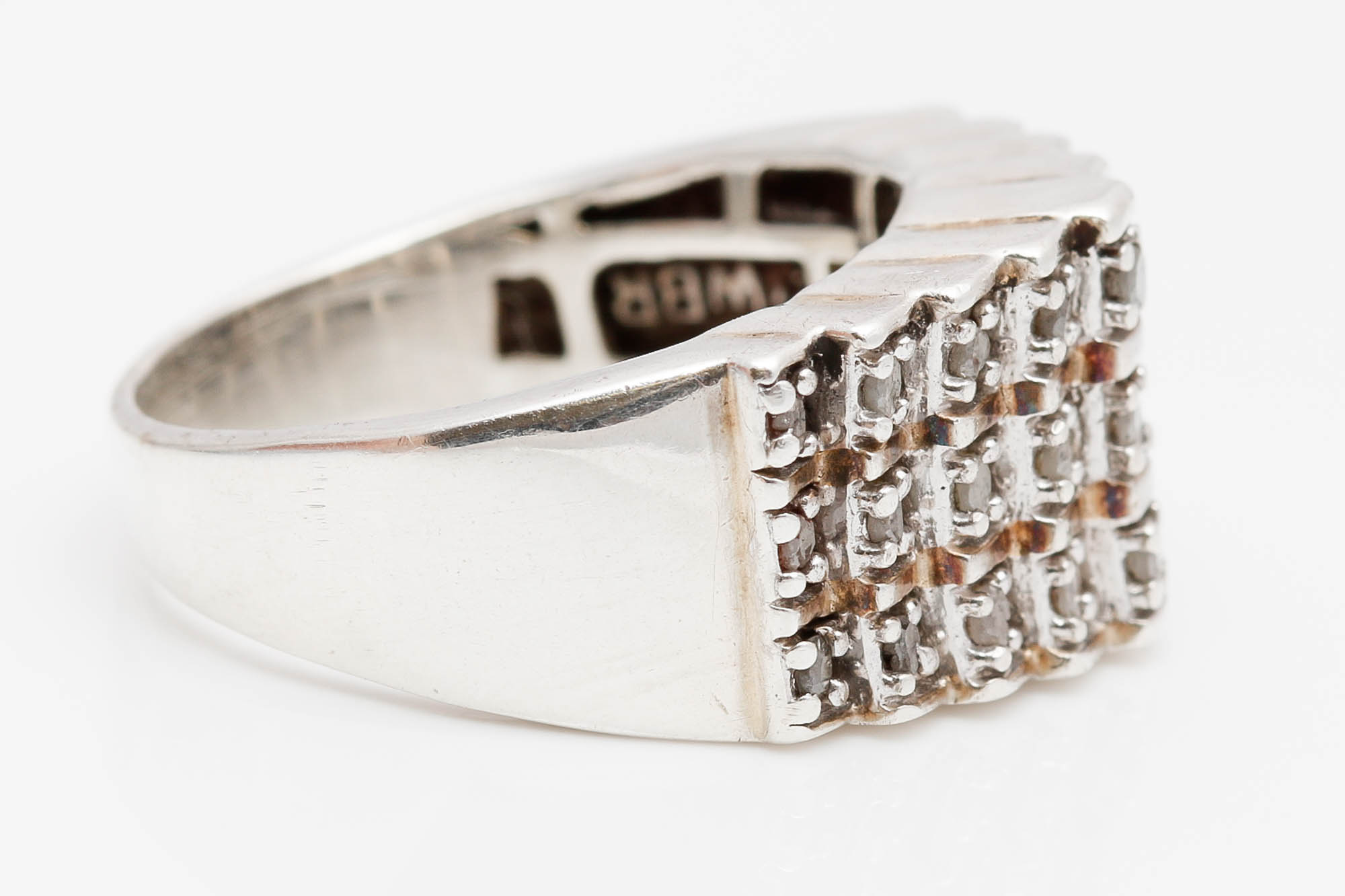 Sterling Silver 0.50 CTW Diamond Ring