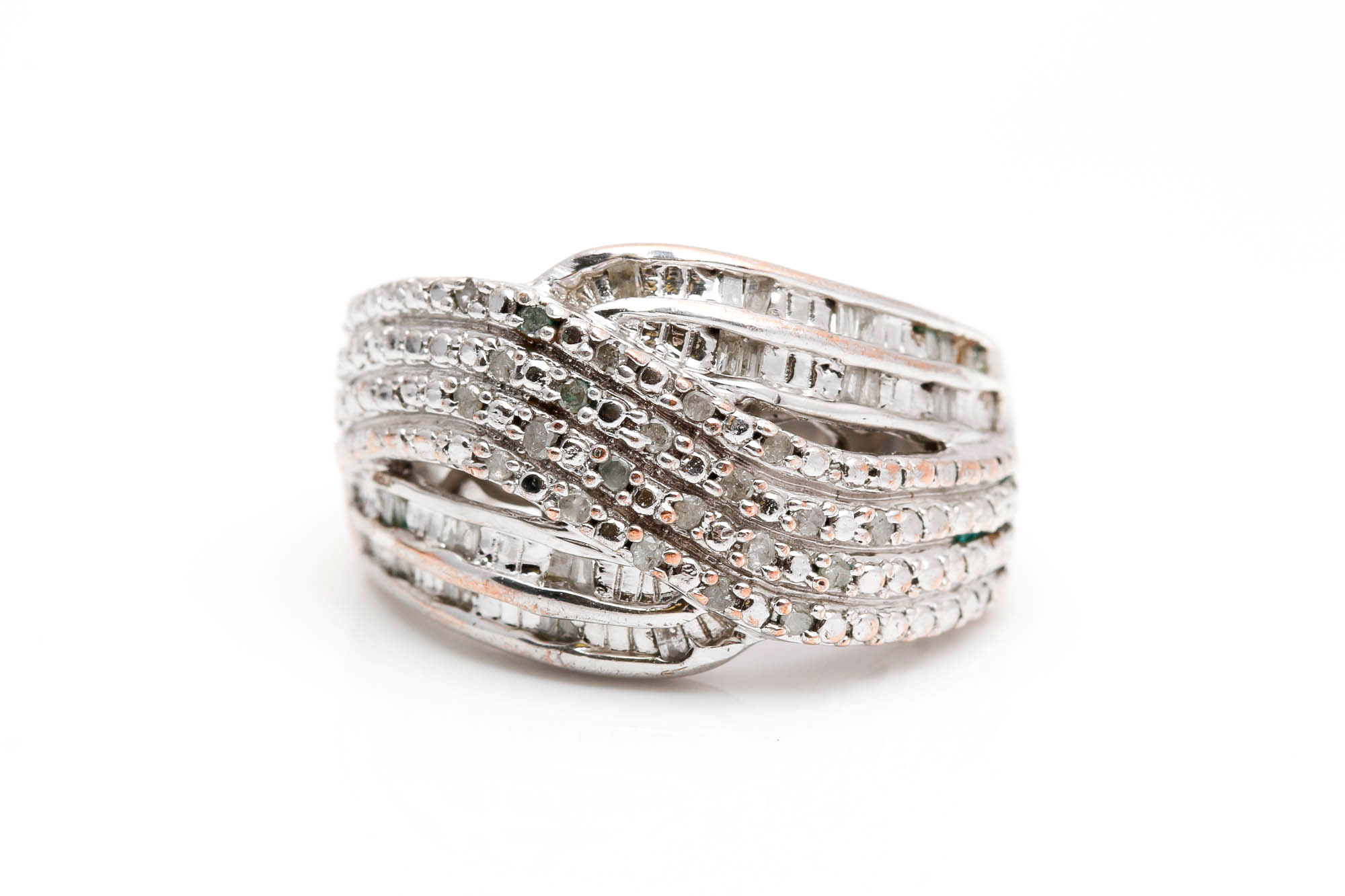 Sterling Silver Diamond Ring