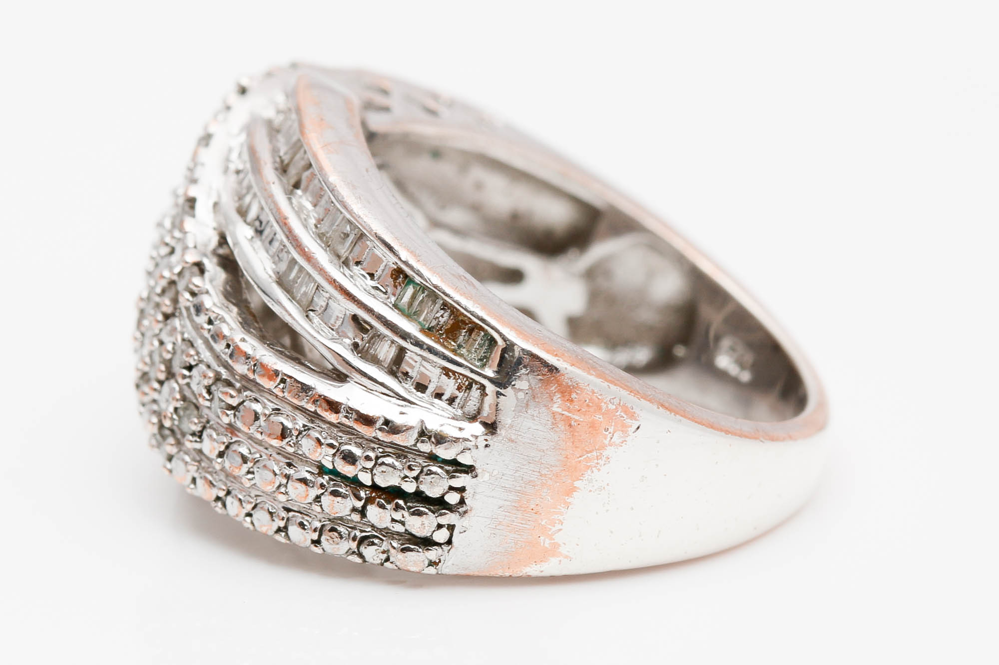 Sterling Silver Diamond Ring