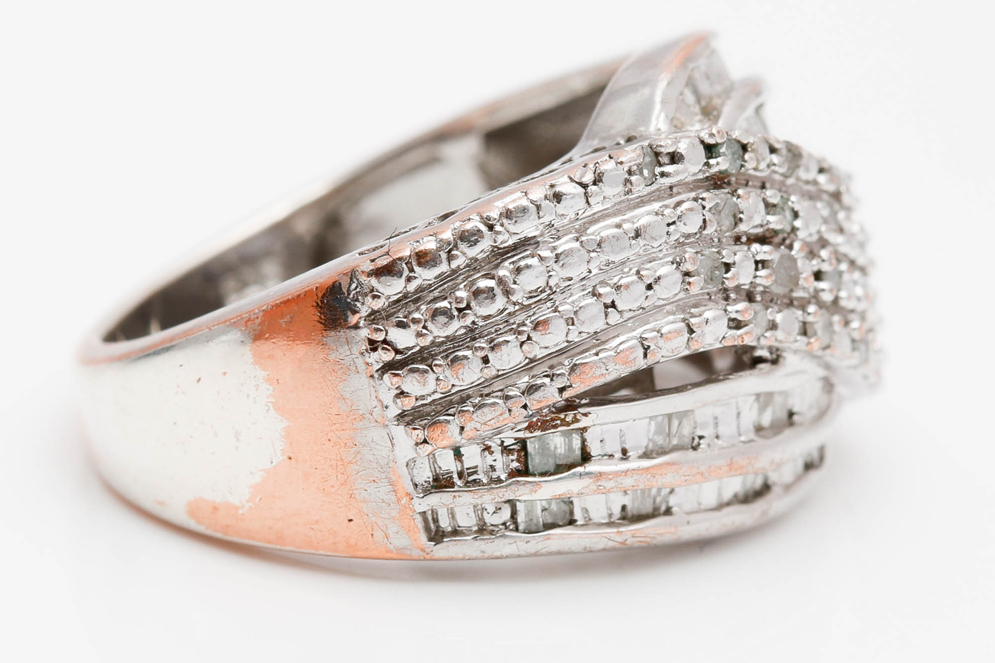 Sterling Silver Diamond Ring