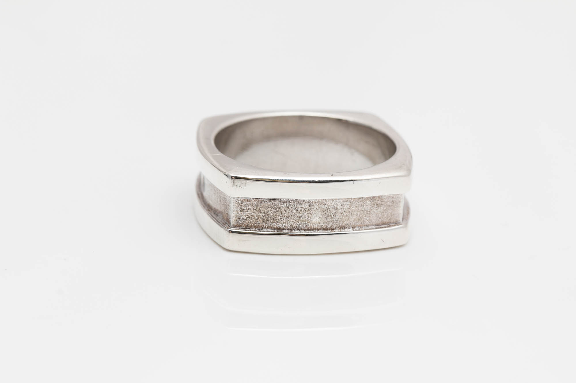 Sterling Silver Diamond Band