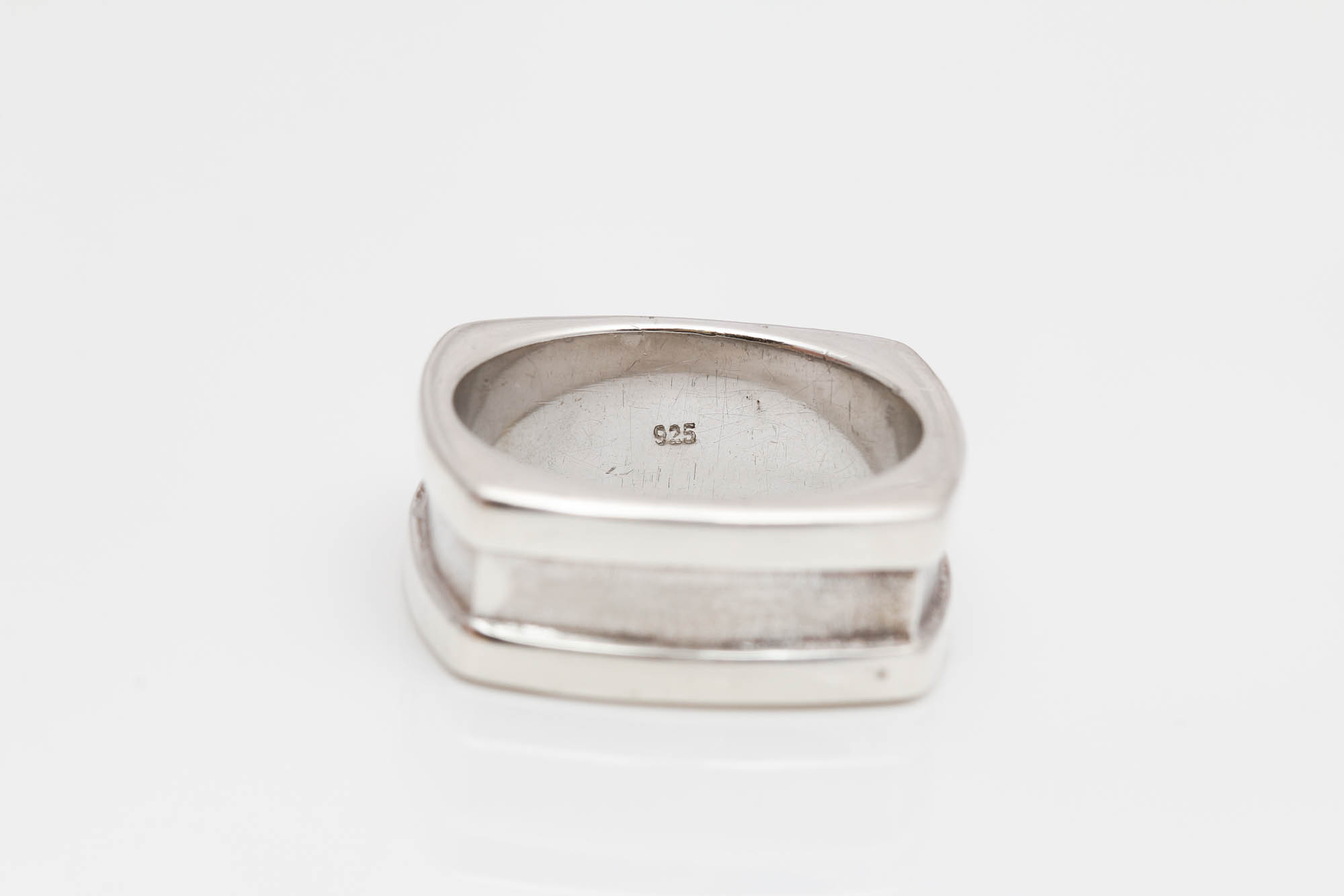 Sterling Silver Diamond Band