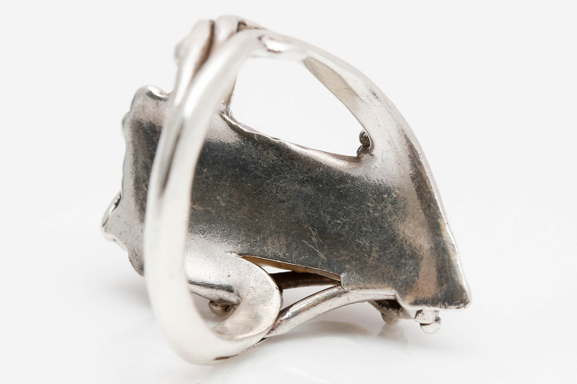 Silver Baroque Freshwater Pearl Ring