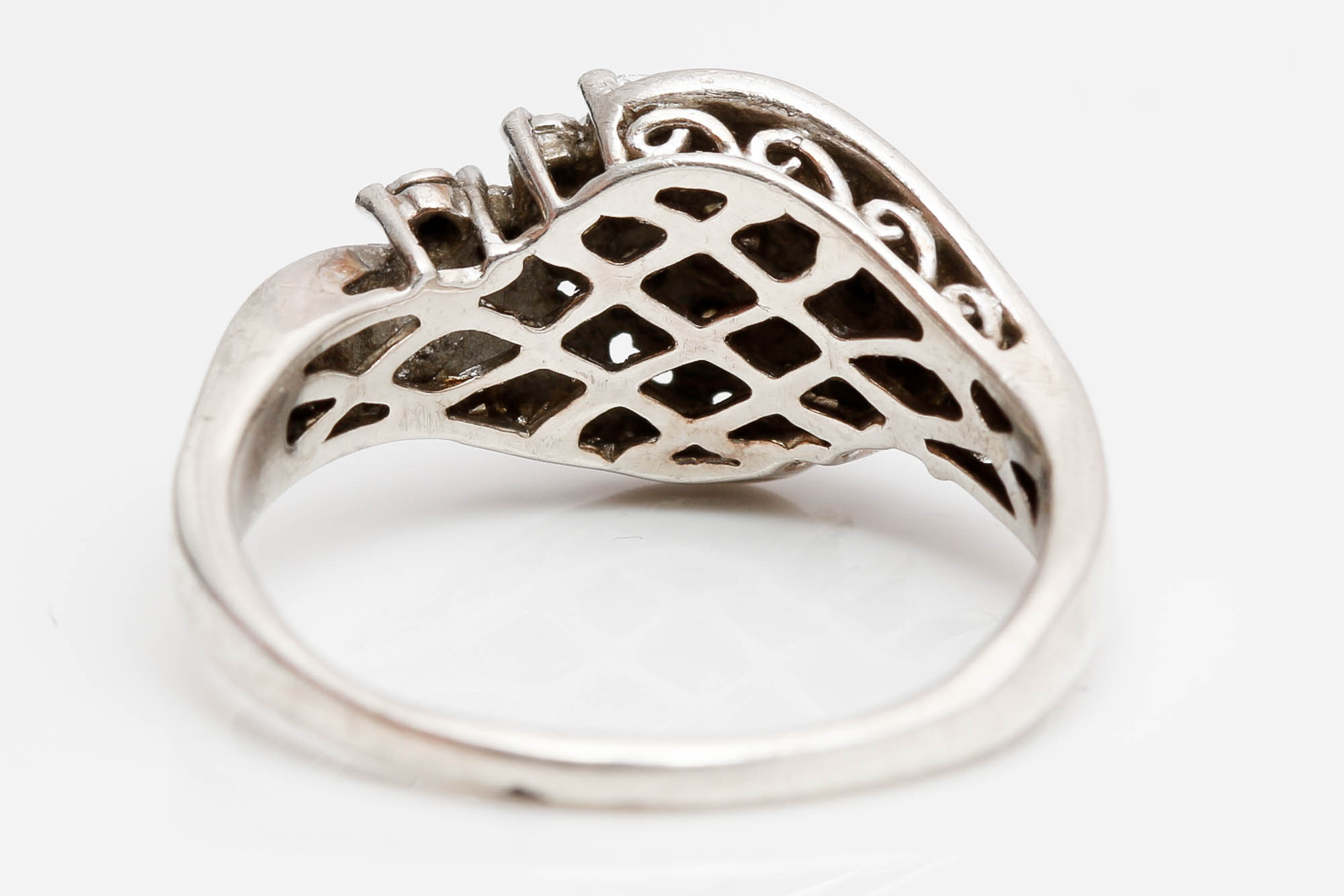 Sterling Silver Diamond Ring