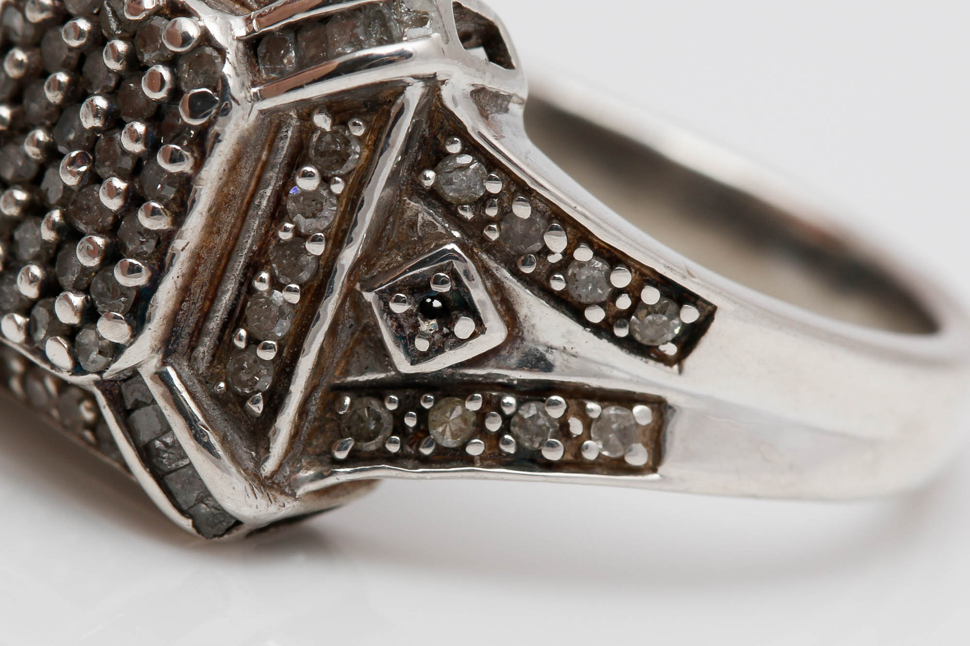 Sterling Silver Diamond Ring