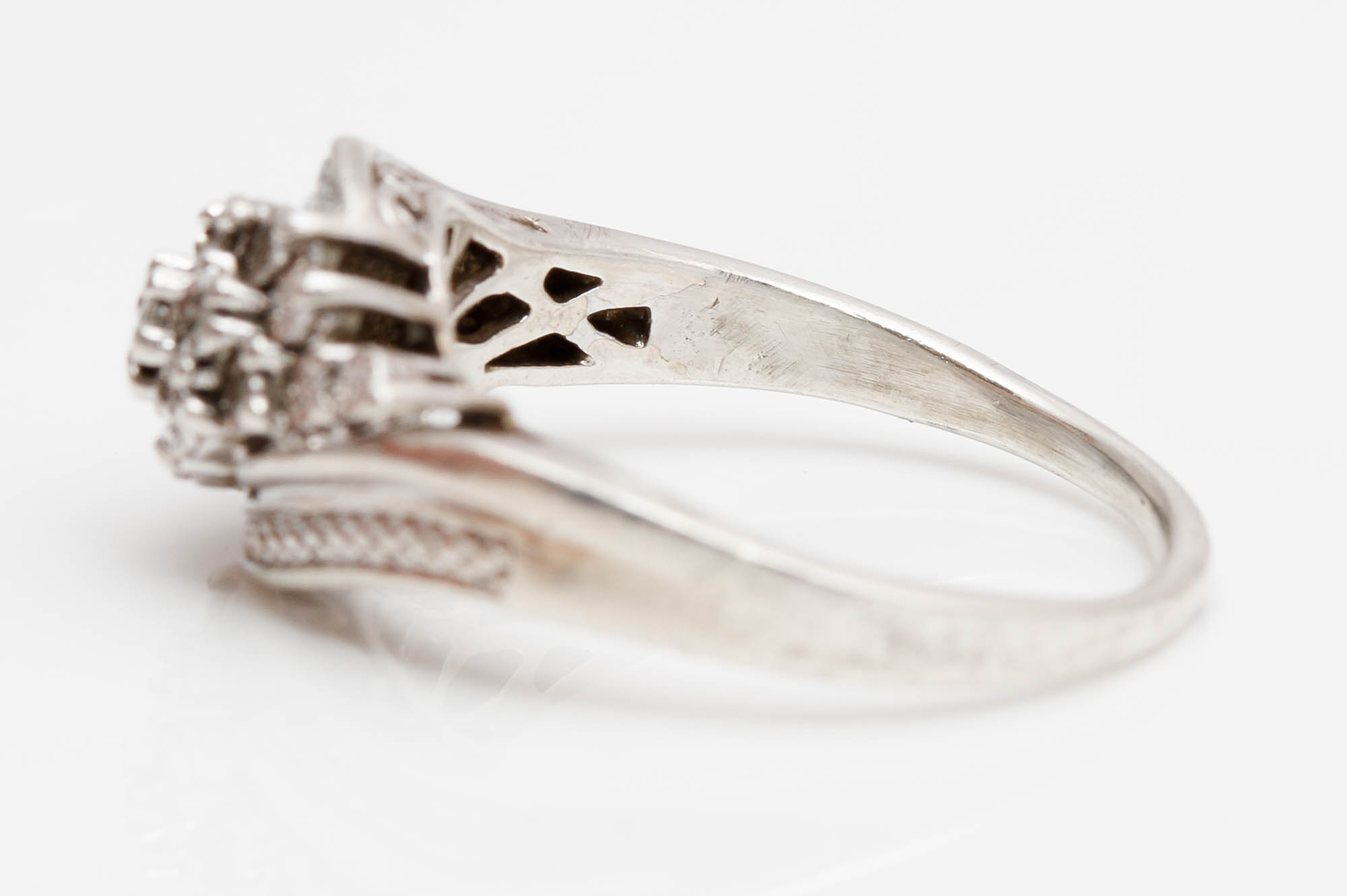 Sterling Silver Diamond Ring