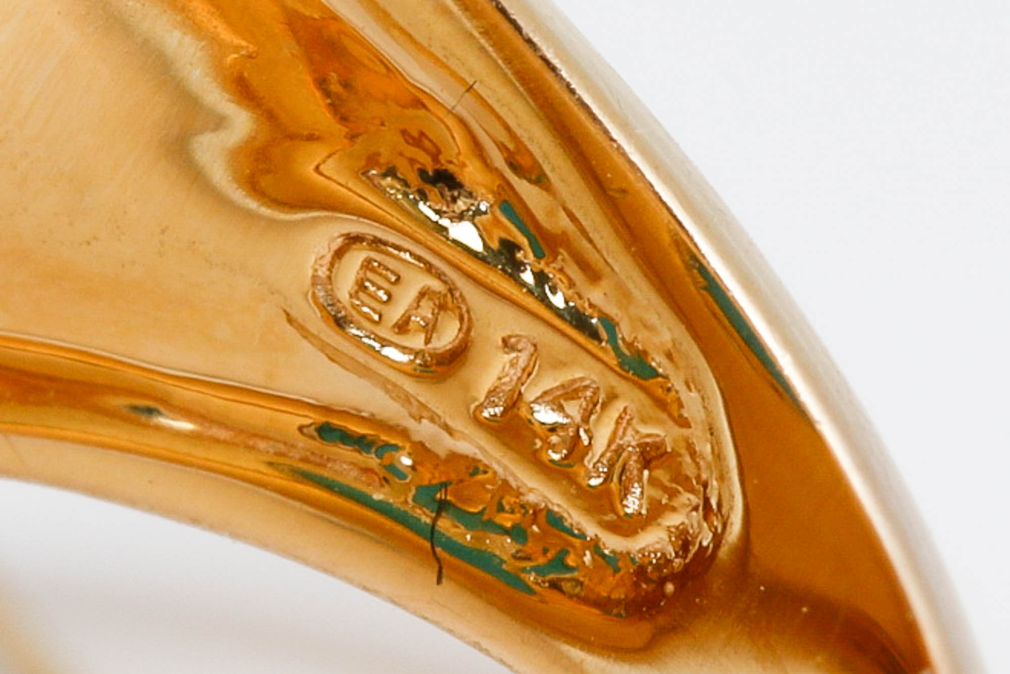 14K Yellow Gold Turquoise Ring