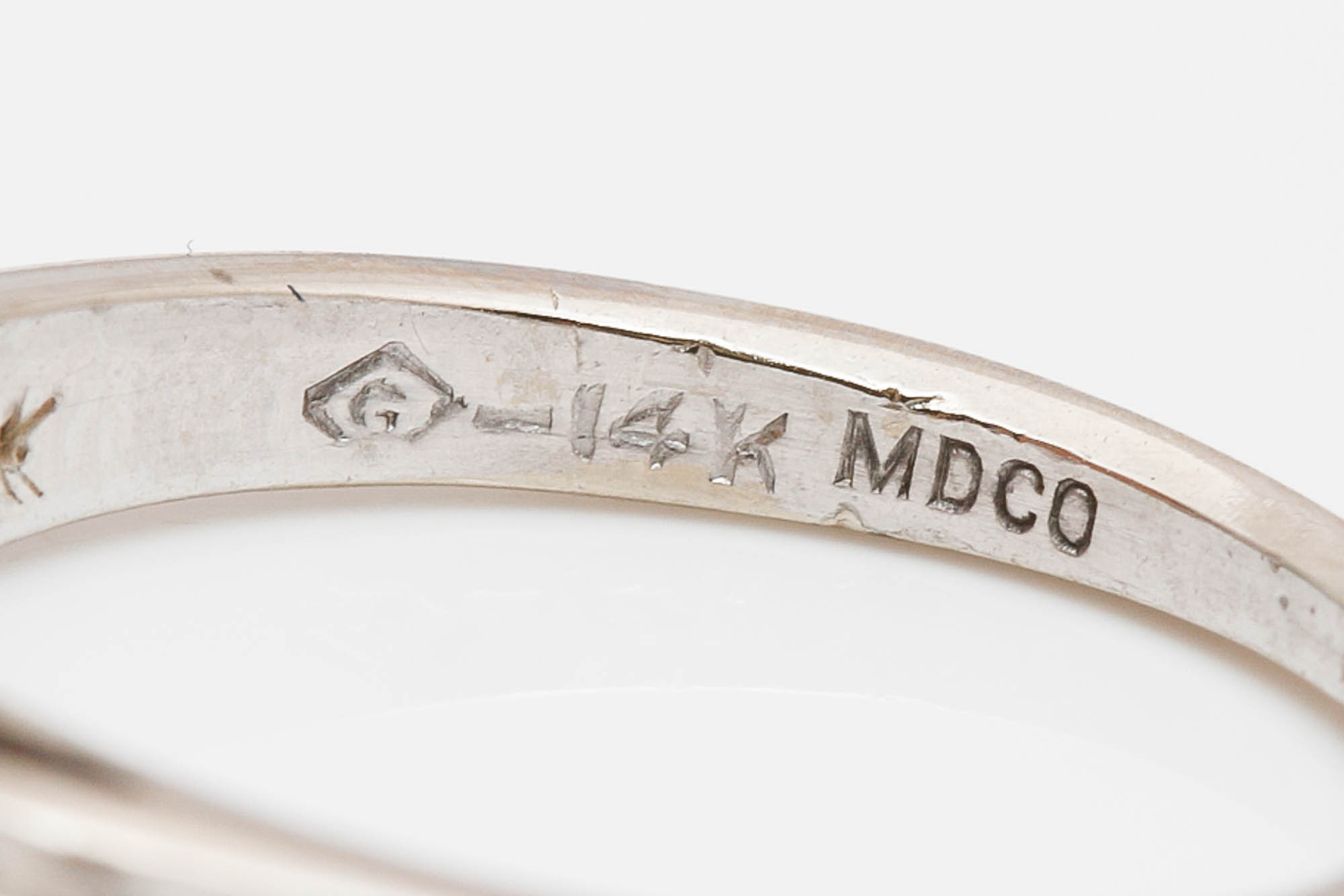 14K White Gold Diamond Ring