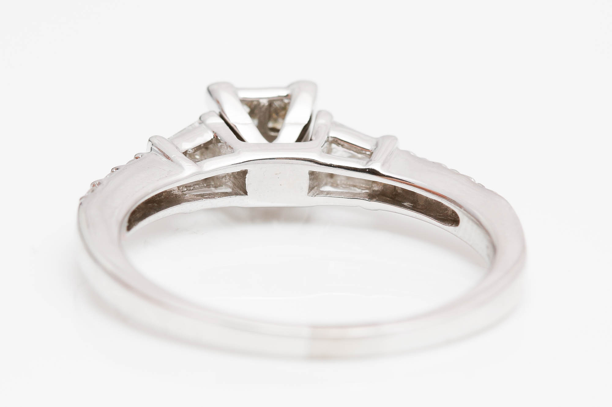 14K White Gold 0.67 CTW Diamond Engagement Ring