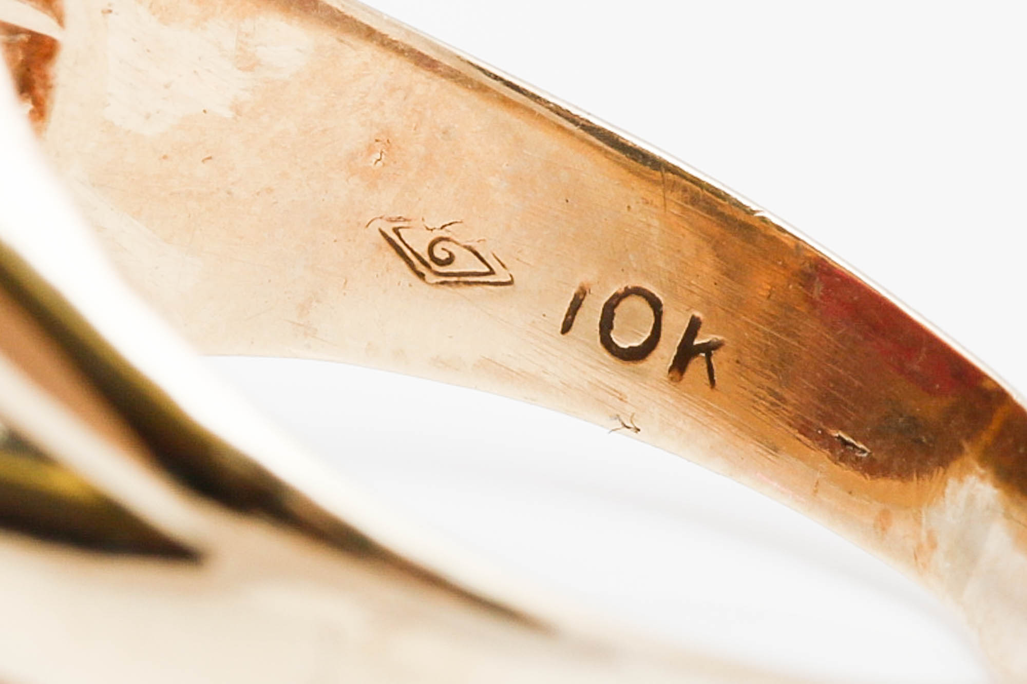 10K Yellow Gold Synthetic Ruby Masonic Ring