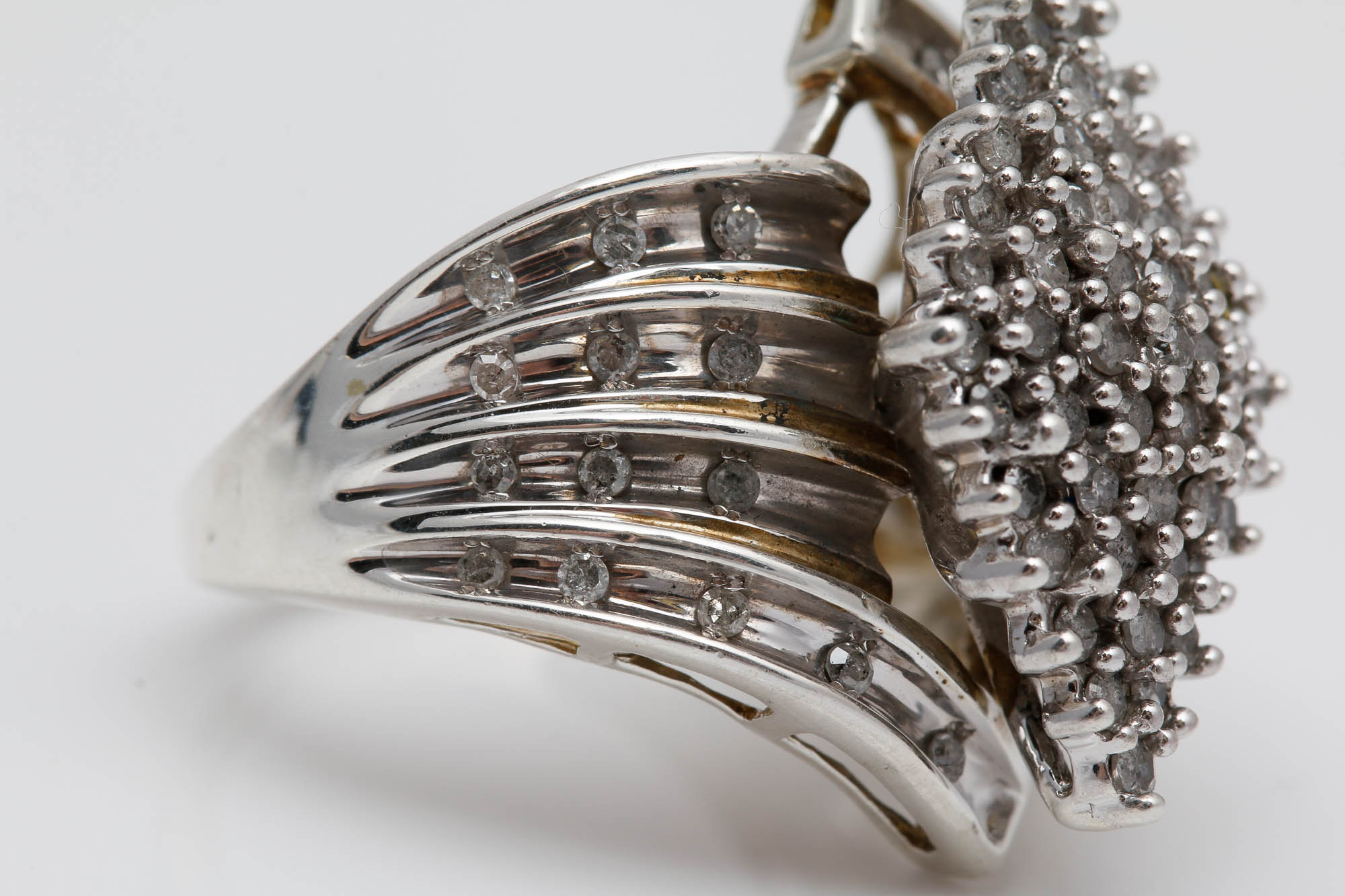 Sterling Silver 1.00 CTW Diamond Ring