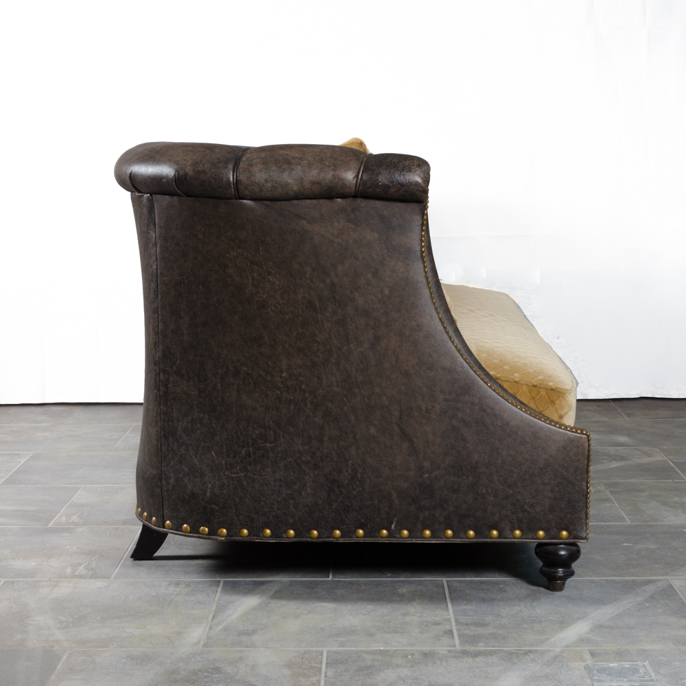 Contemporary Faux-Leather Sofa by Raymond Waites for Lane