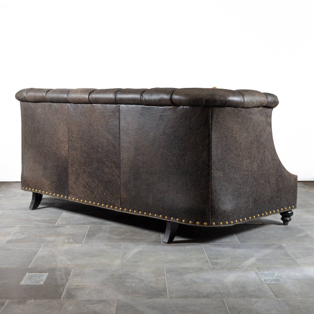 Contemporary Faux-Leather Sofa by Raymond Waites for Lane