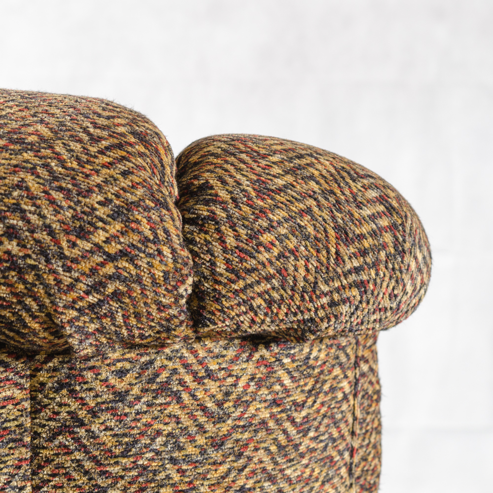 Contemporary Button-Tufted Wing Chair