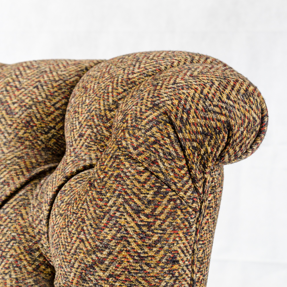 Contemporary Button-Tufted Wing Chair