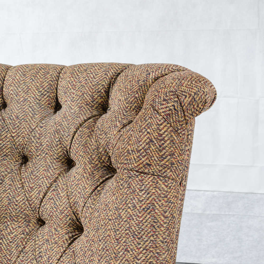 Contemporary Button-Tufted Wing Chair
