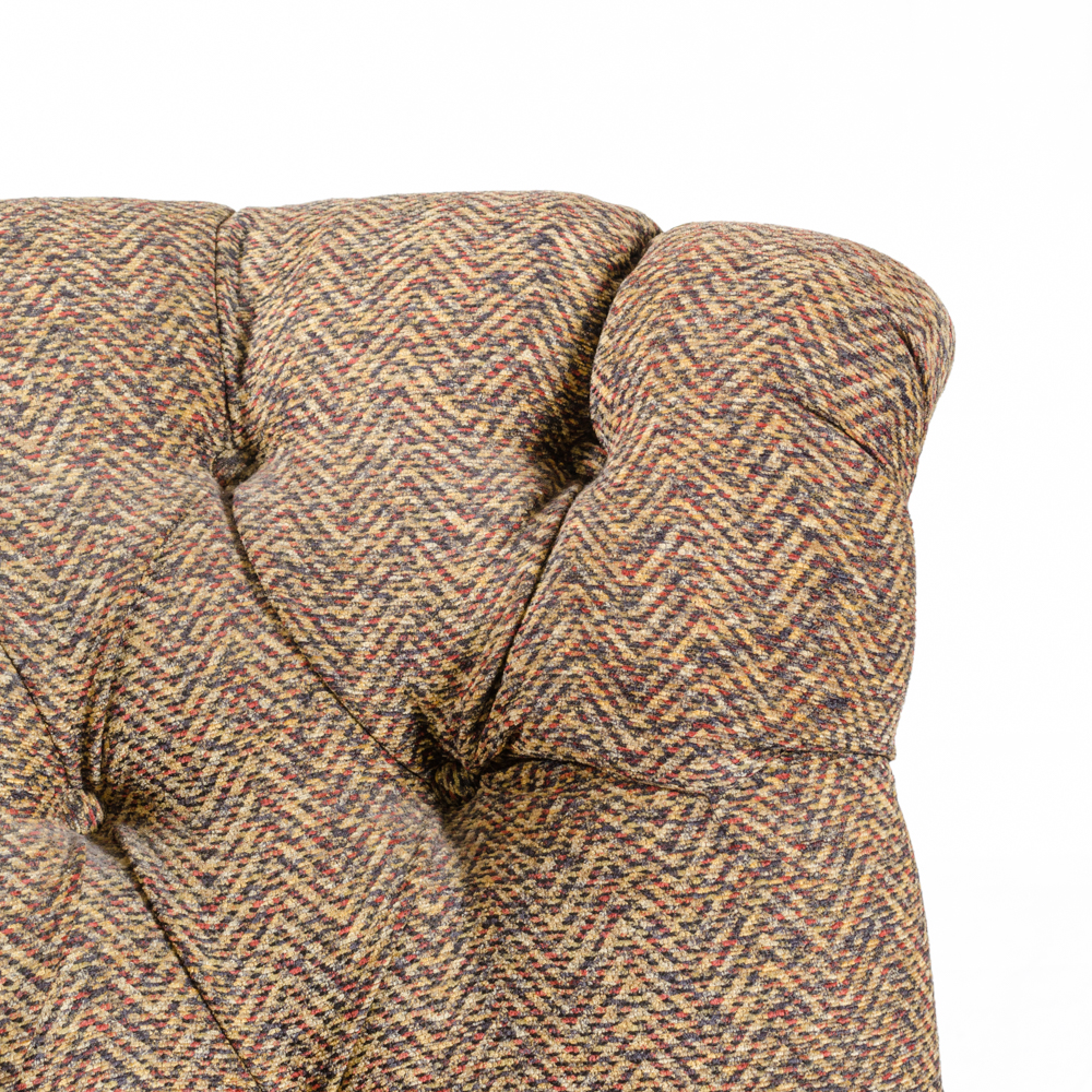 Contemporary Button-Tufted Wing Chair