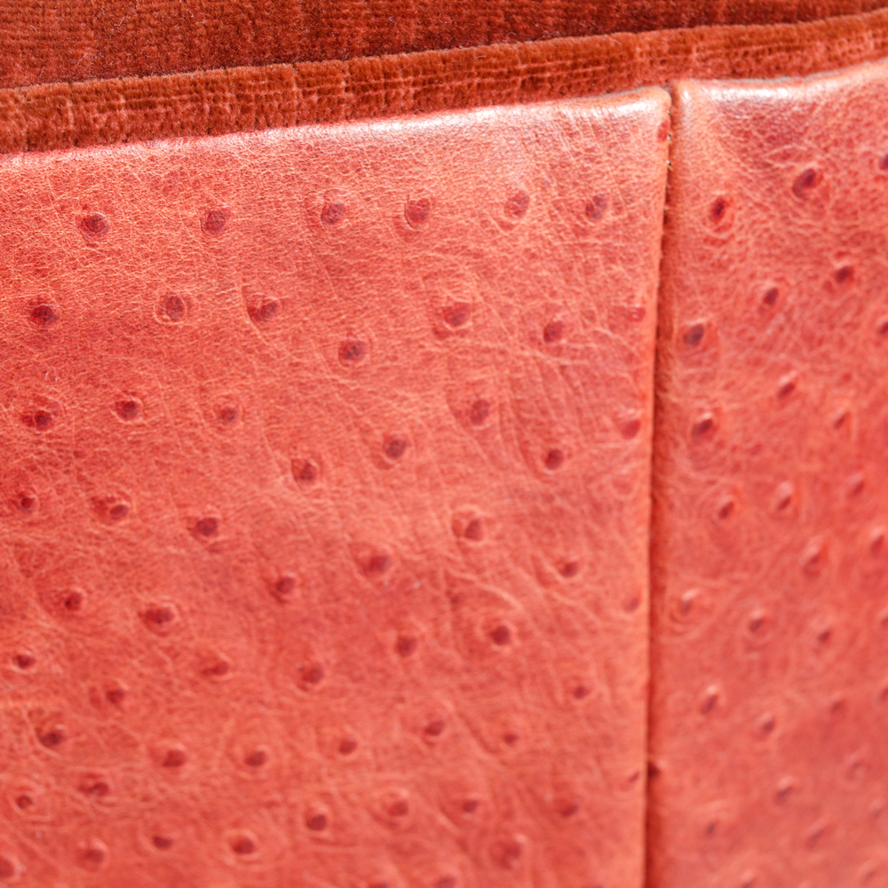 Contemporary Button-Tufted Red Accent Chairs