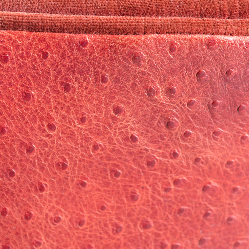 Contemporary Button-Tufted Red Accent Chairs