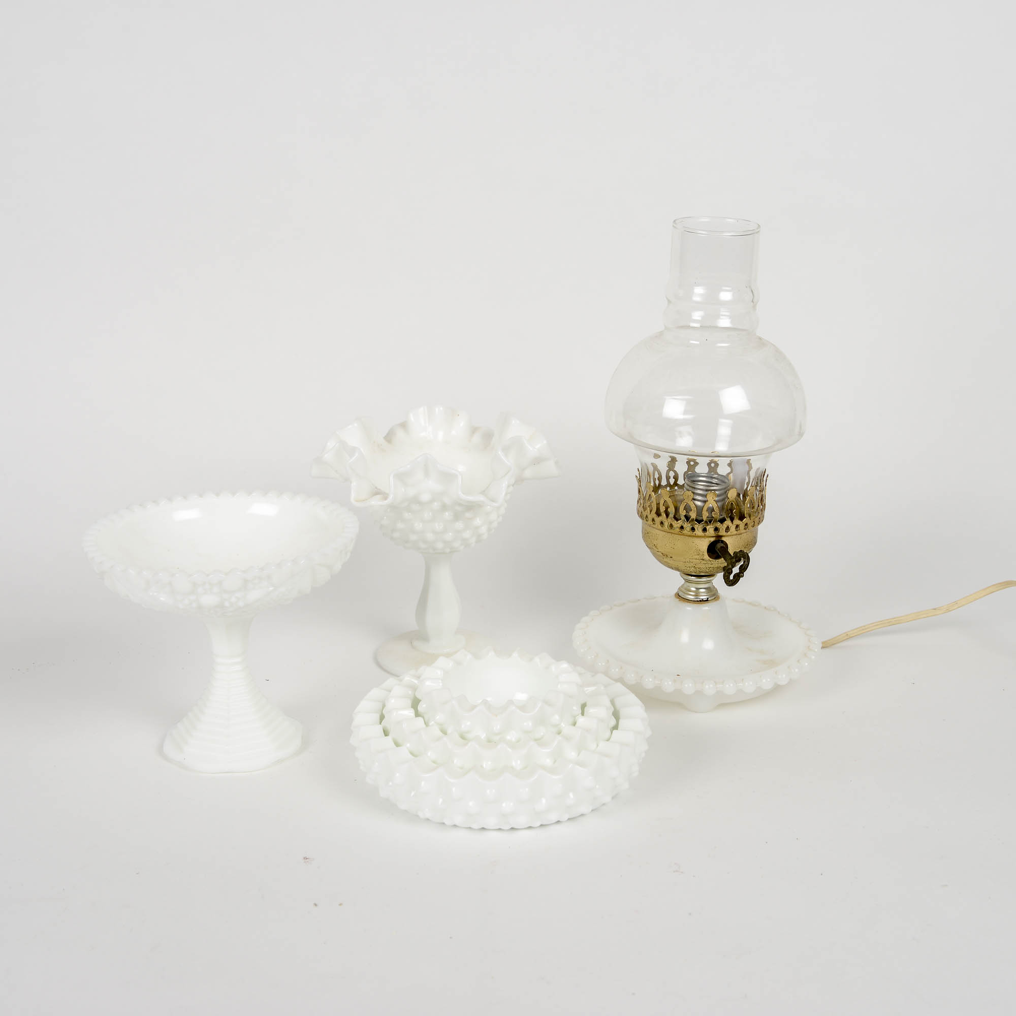 Collection of Milk Glass Decor