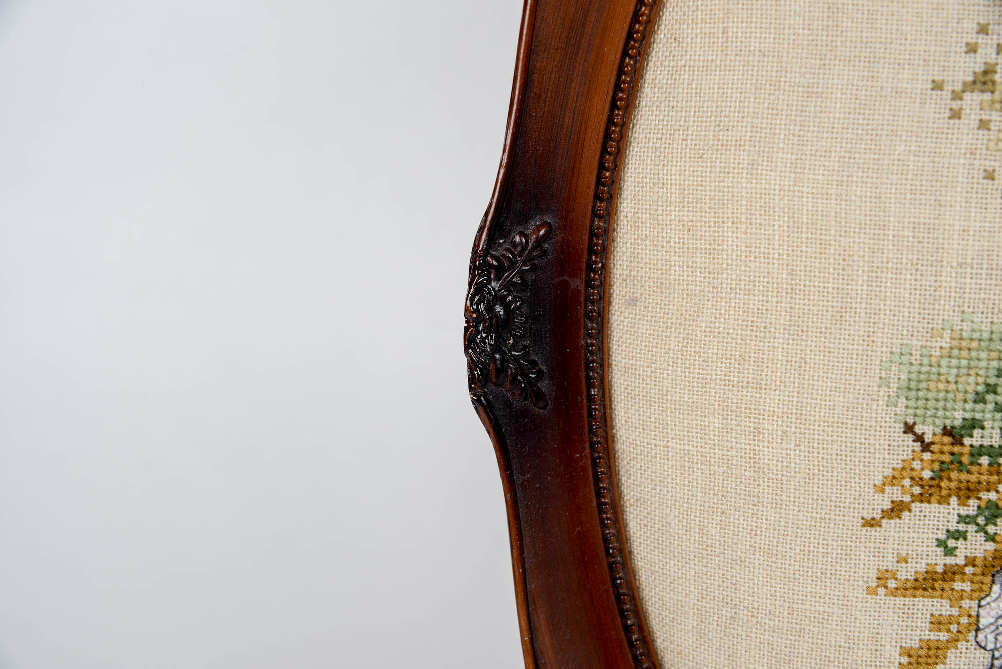 Pair of Cross Stitch Victorian Wall Hangings