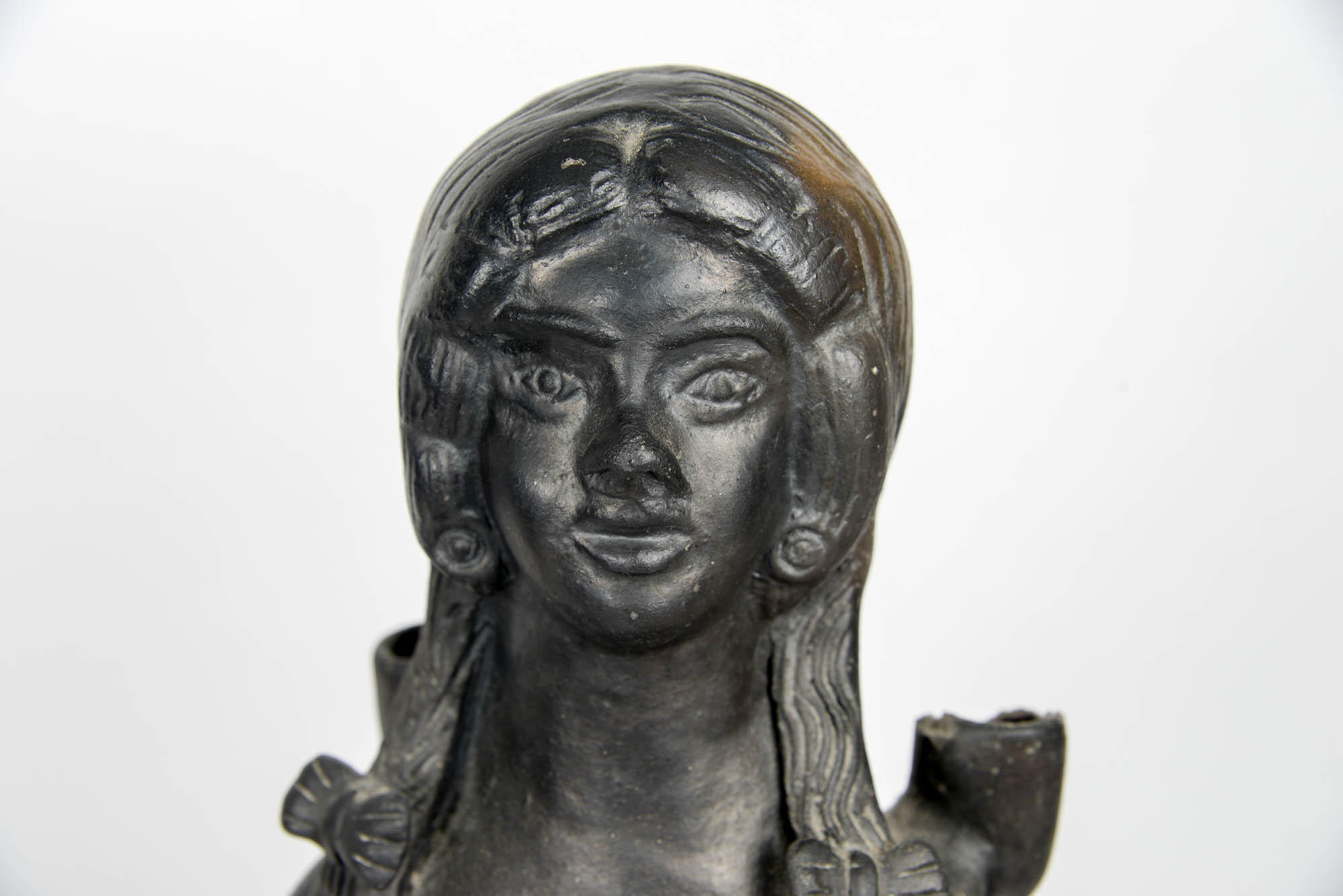 Mexican Garden Statue and Carved Pig Figurine