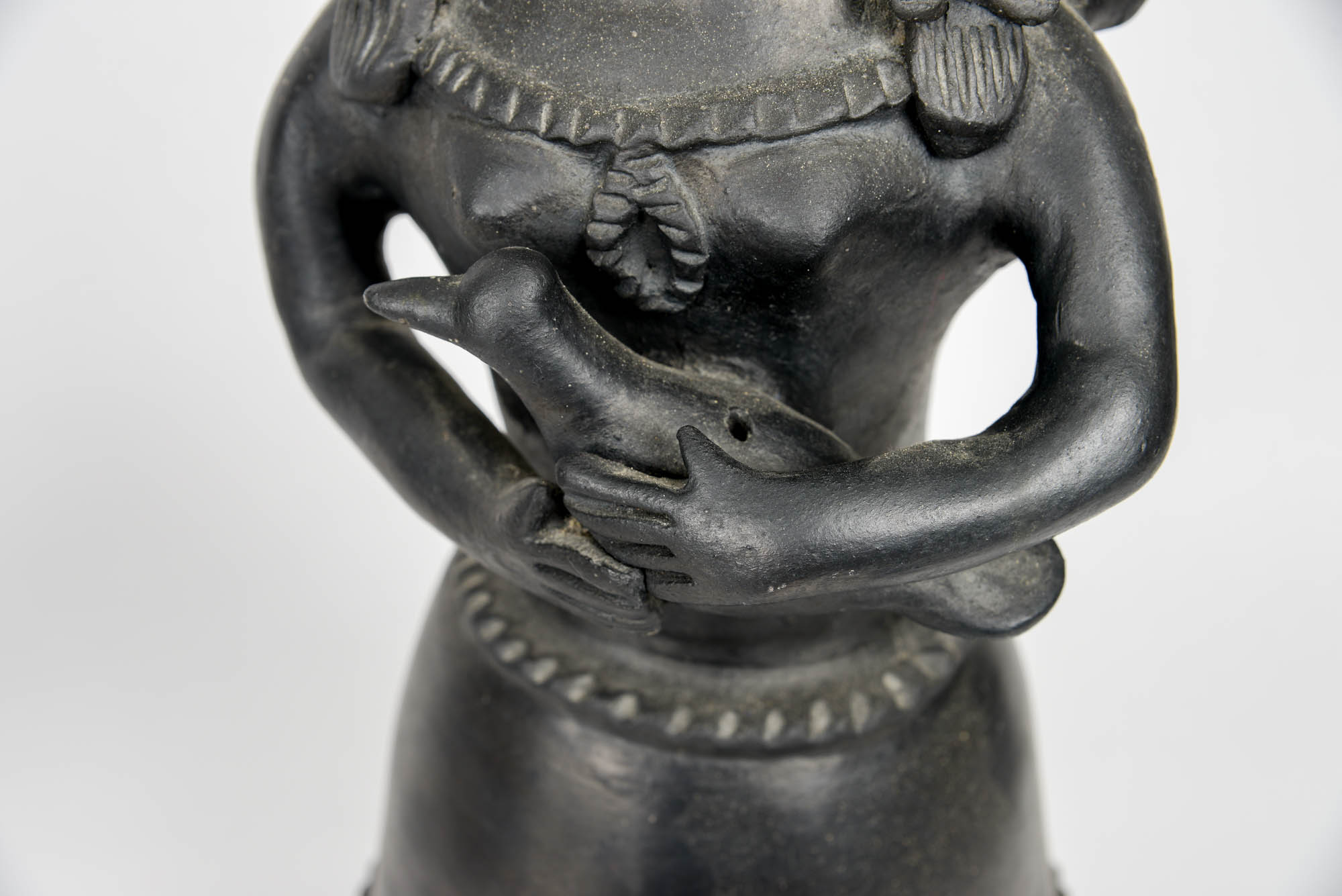 Mexican Garden Statue and Carved Pig Figurine