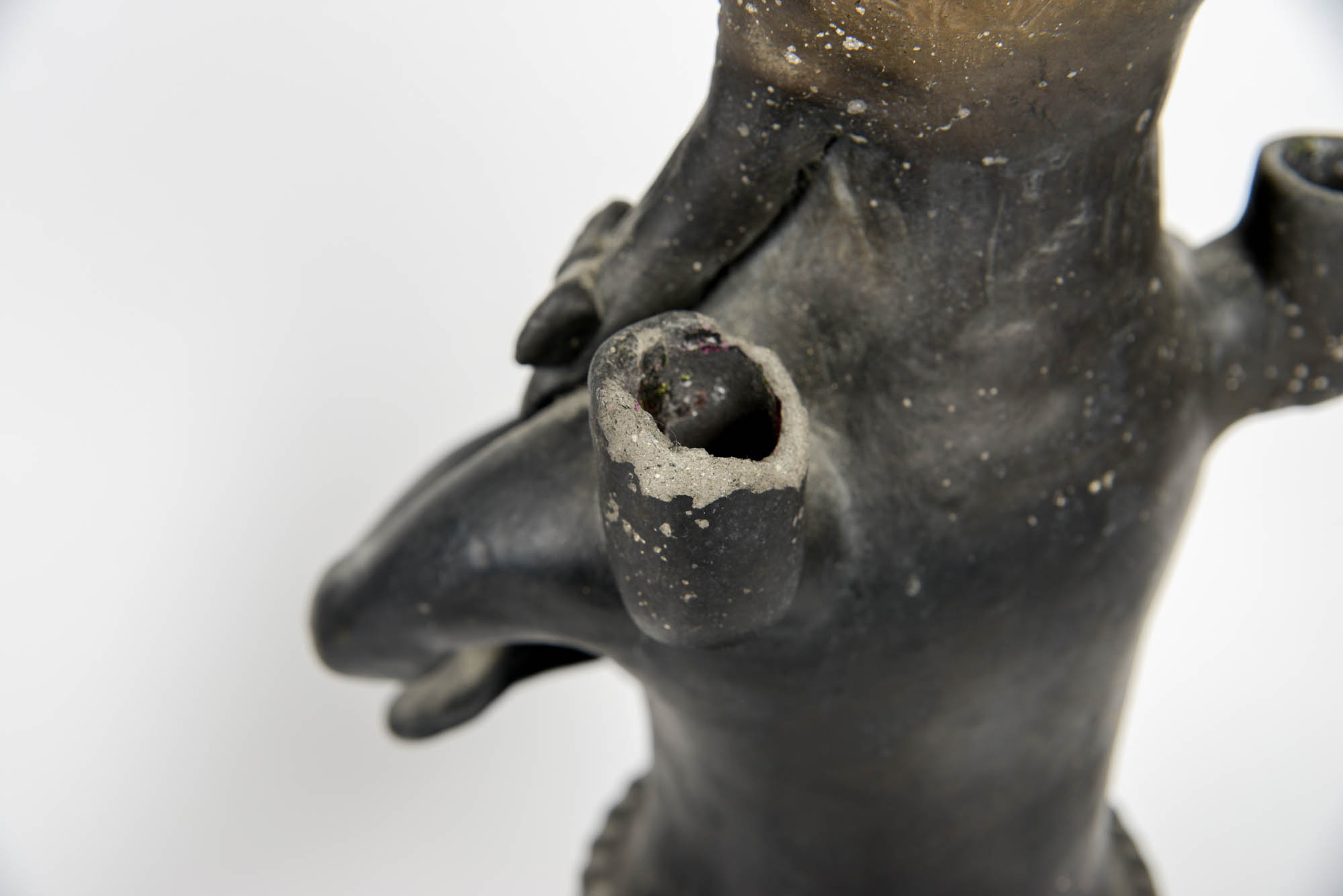 Mexican Garden Statue and Carved Pig Figurine