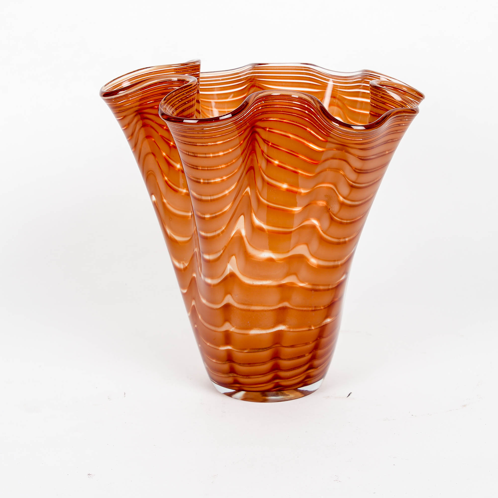 Large Murano Style Glass Vase