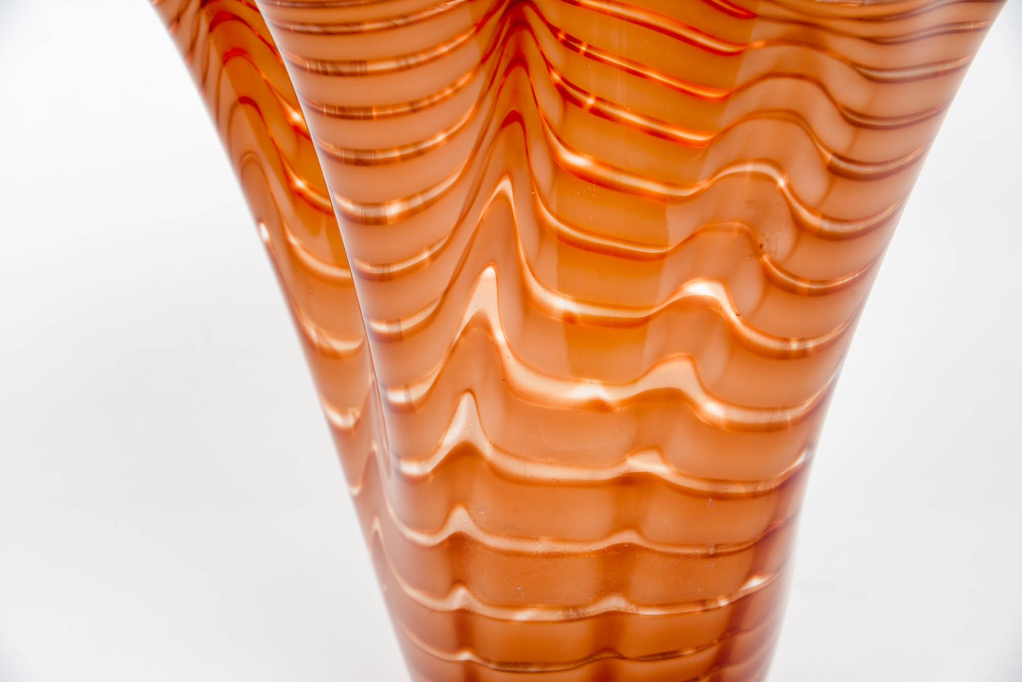 Large Murano Style Glass Vase