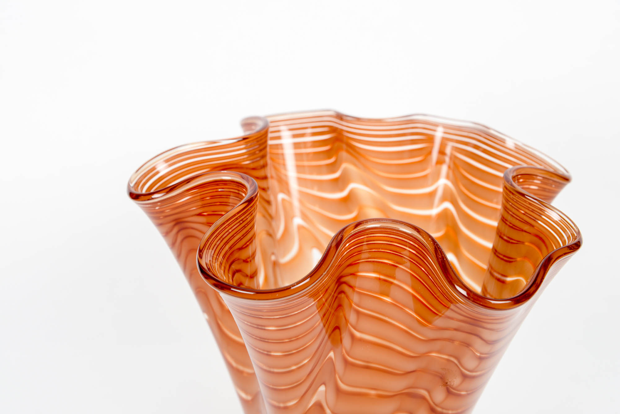 Large Murano Style Glass Vase