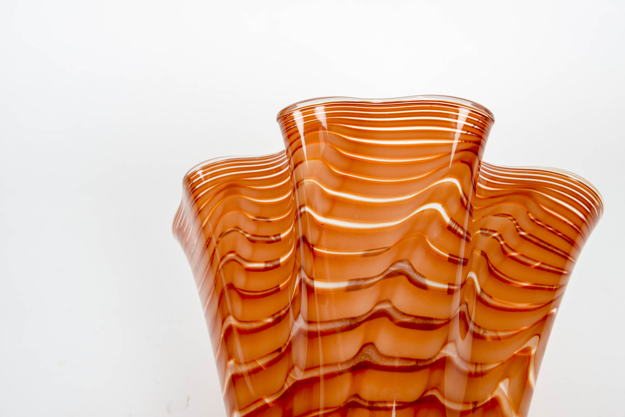 Large Murano Style Glass Vase