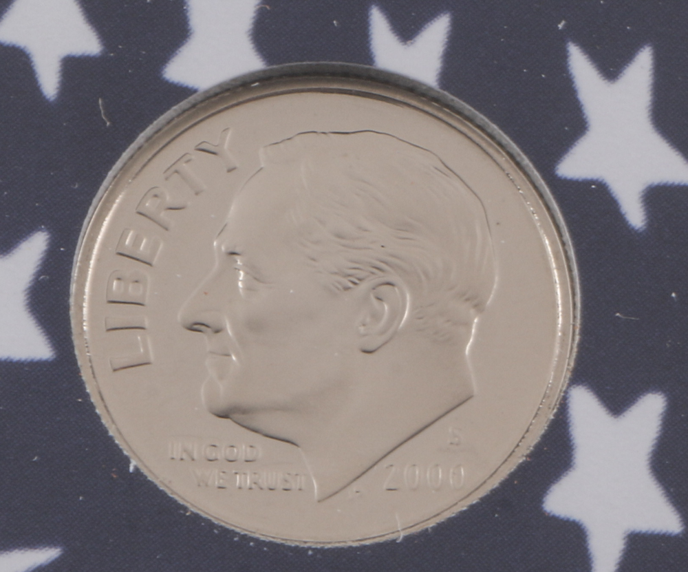 2000 U.S. Mint Proof Set and Three 2002 Statehood Quarters Proof Sets