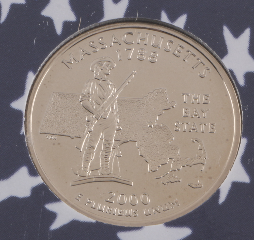 2000 U.S. Mint Proof Set and Three 2002 Statehood Quarters Proof Sets