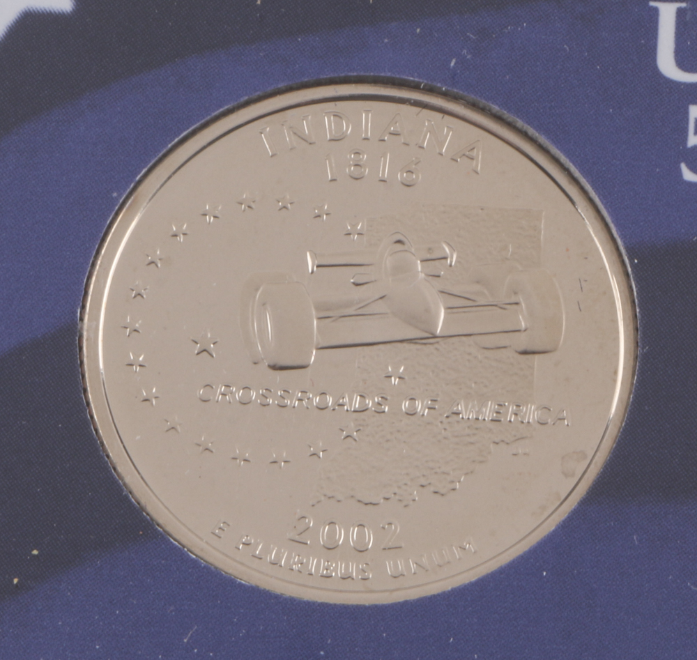 2000 U.S. Mint Proof Set and Three 2002 Statehood Quarters Proof Sets