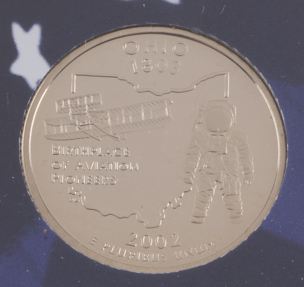 2000 U.S. Mint Proof Set and Three 2002 Statehood Quarters Proof Sets