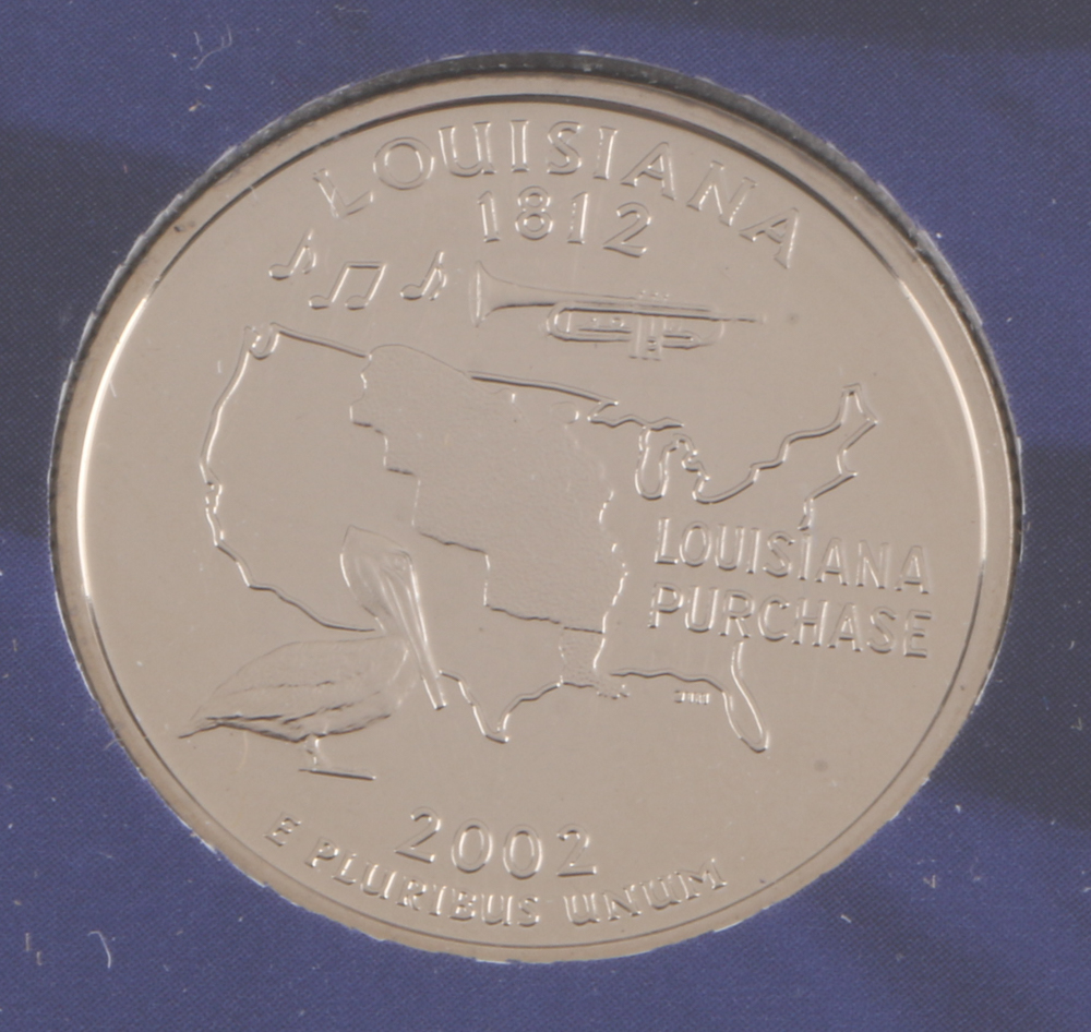 2000 U.S. Mint Proof Set and Three 2002 Statehood Quarters Proof Sets