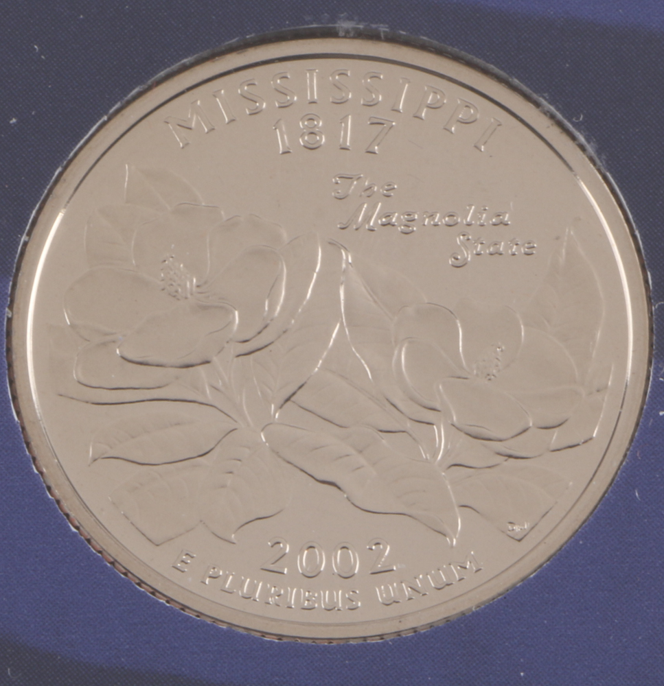 2000 U.S. Mint Proof Set and Three 2002 Statehood Quarters Proof Sets