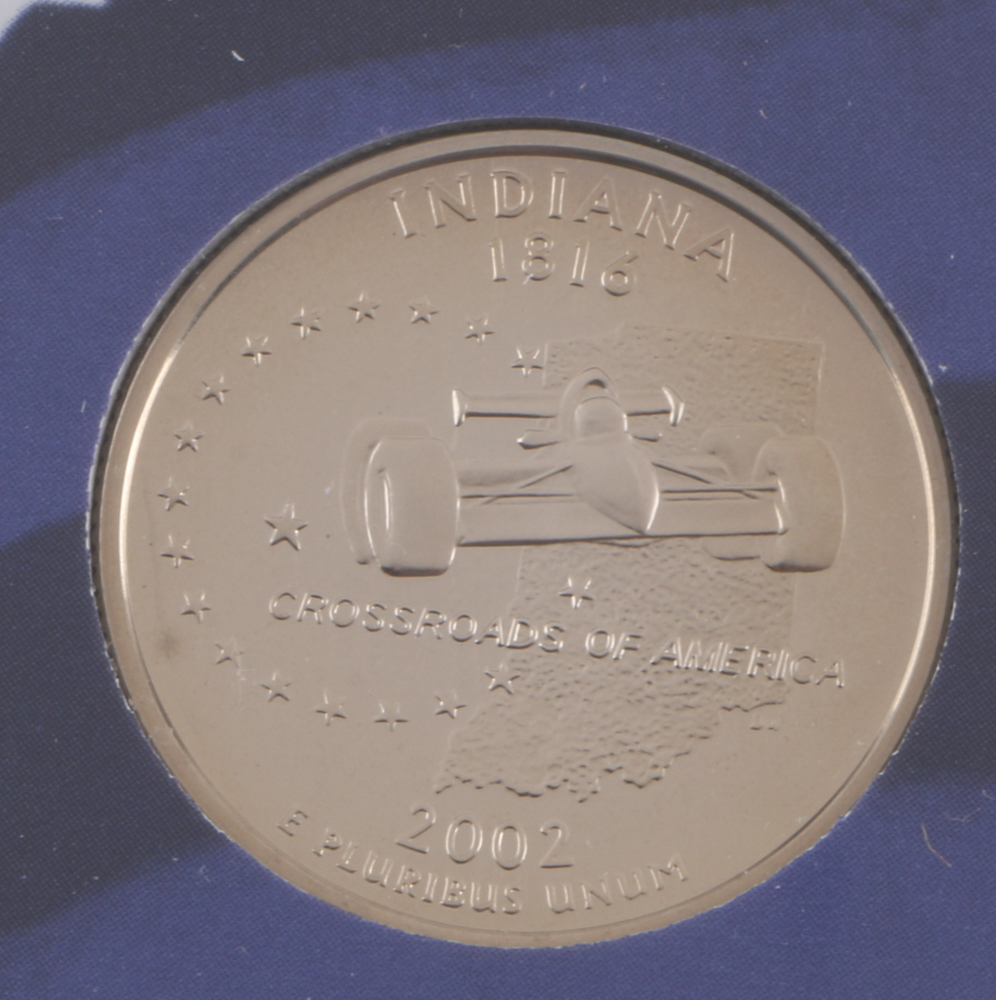 2000 U.S. Mint Proof Set and Three 2002 Statehood Quarters Proof Sets