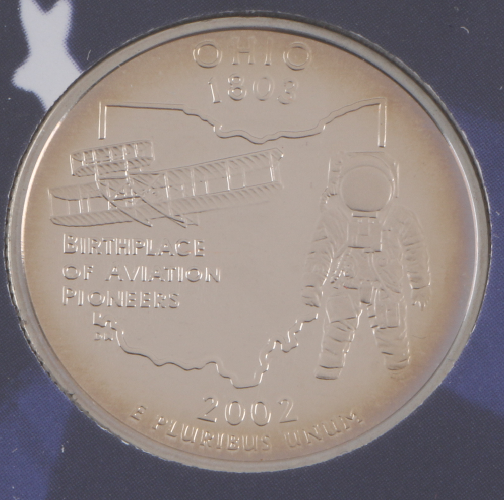 2000 U.S. Mint Proof Set and Three 2002 Statehood Quarters Proof Sets