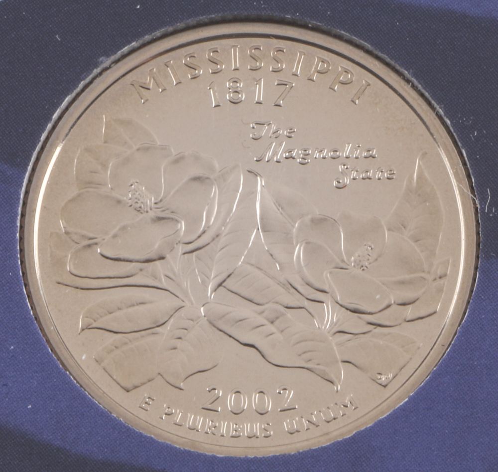 2000 U.S. Mint Proof Set and Three 2002 Statehood Quarters Proof Sets