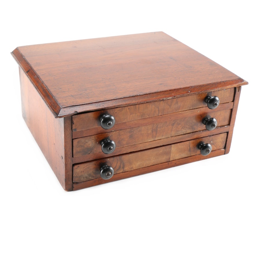Late 19th Century Opticians Lens Chest