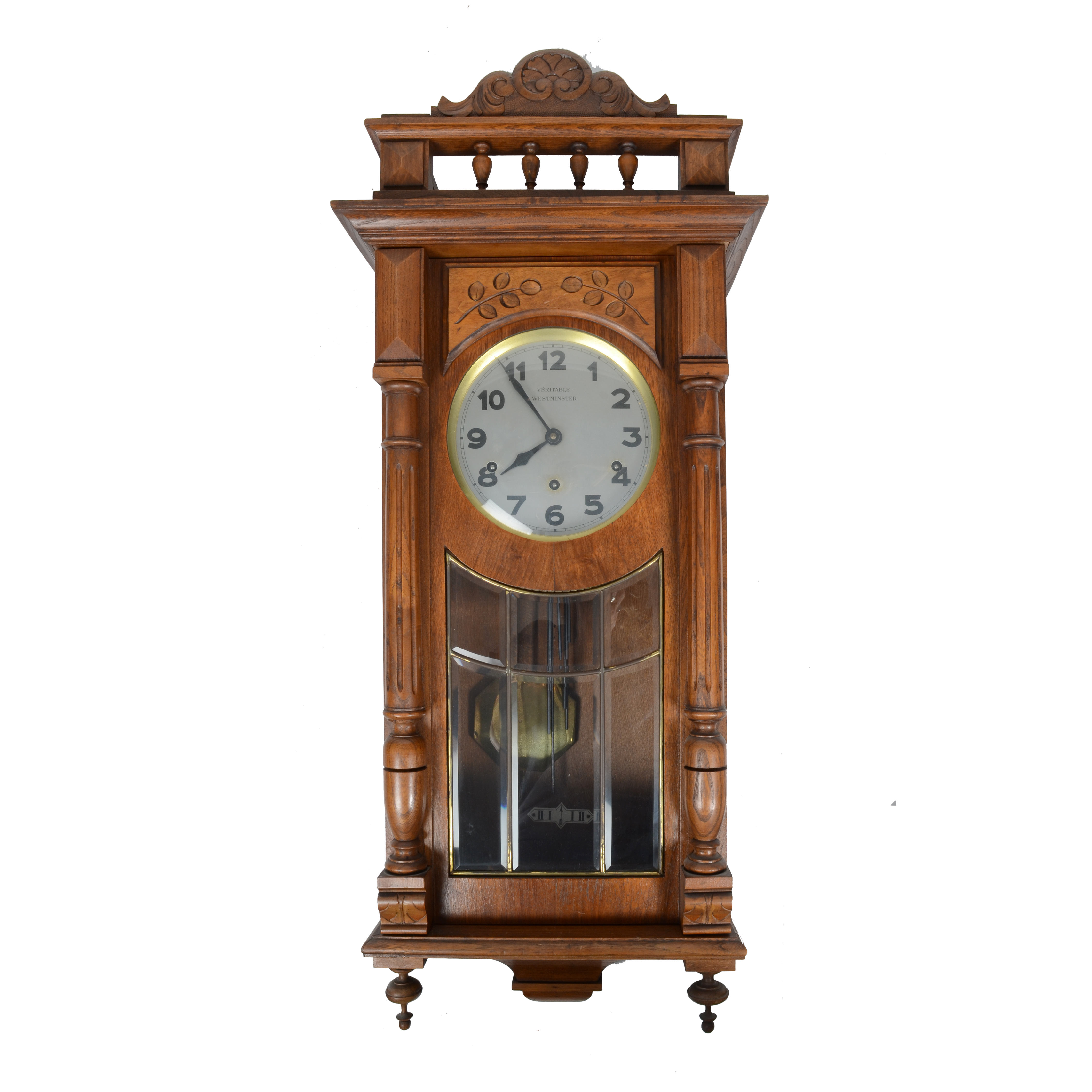 Veritable Westminster Wood Wall Clock