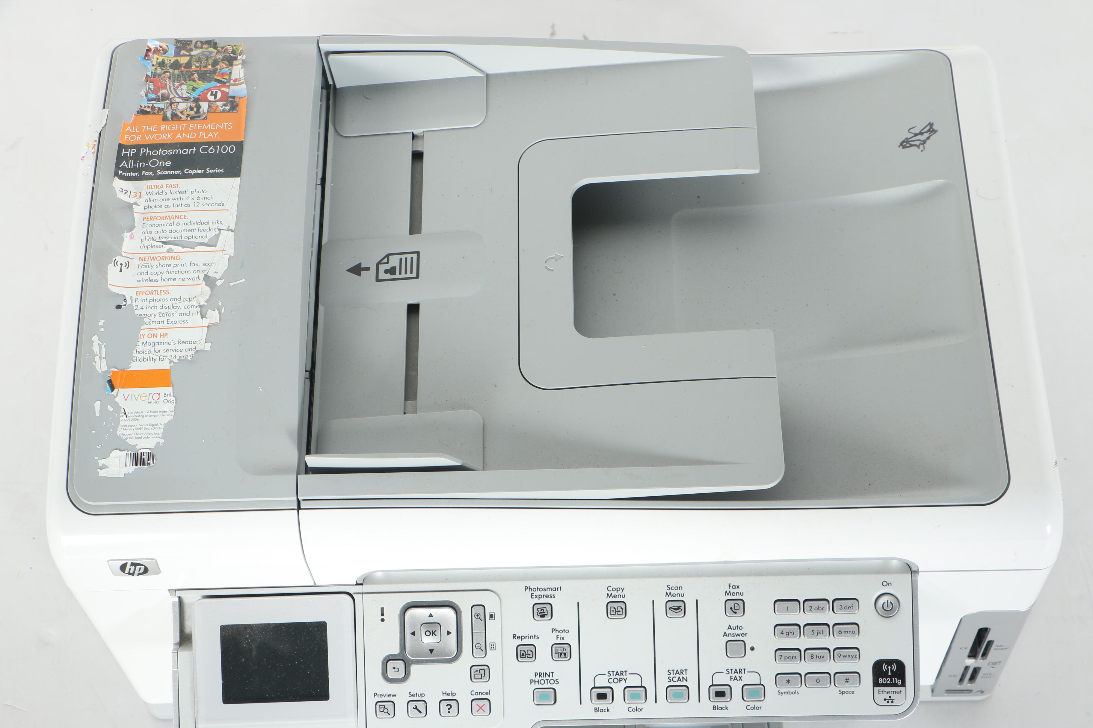 HP C6180 All-in-One Printer with Printer Ink Cartridges