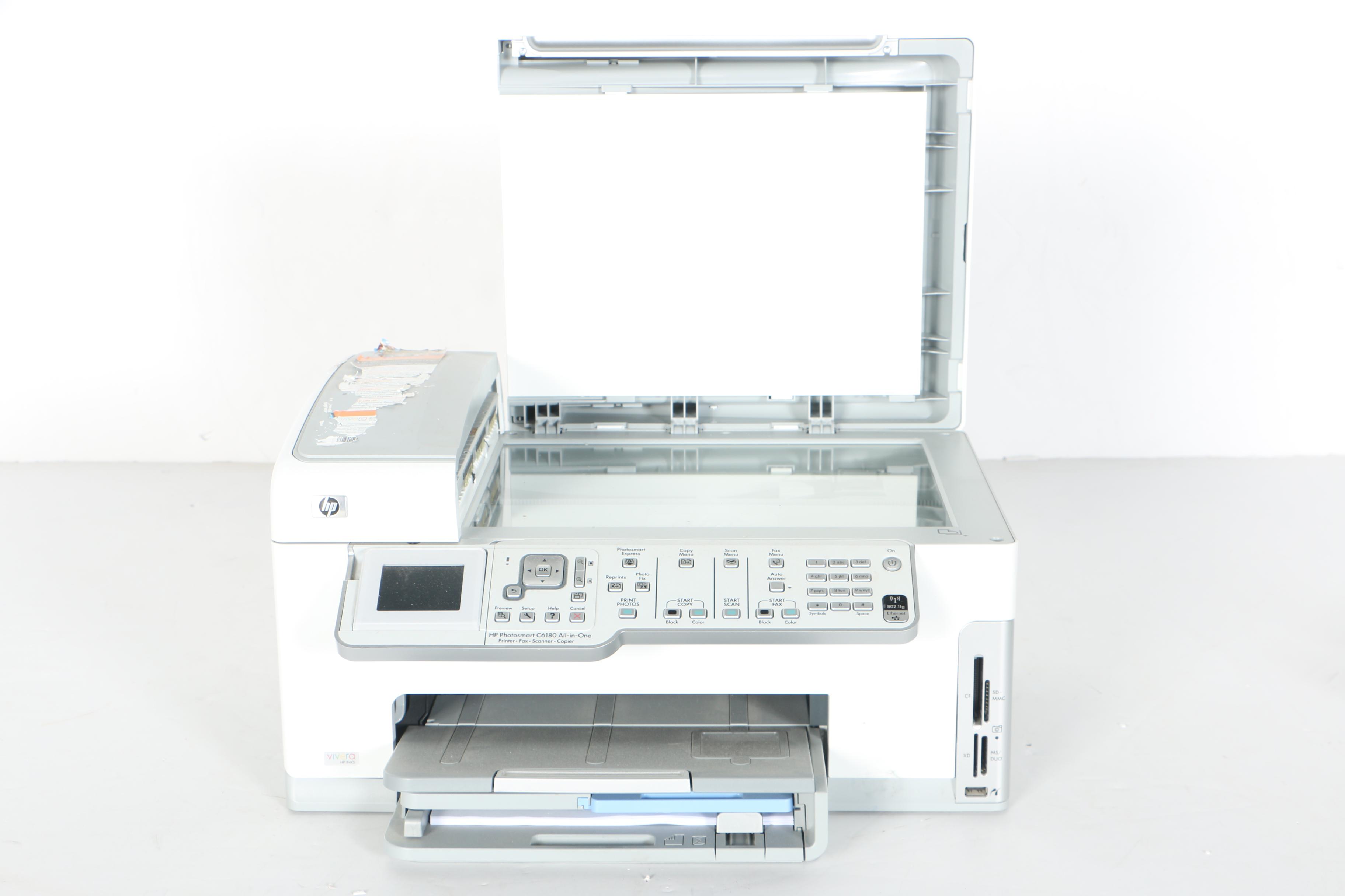 HP C6180 All-in-One Printer with Printer Ink Cartridges